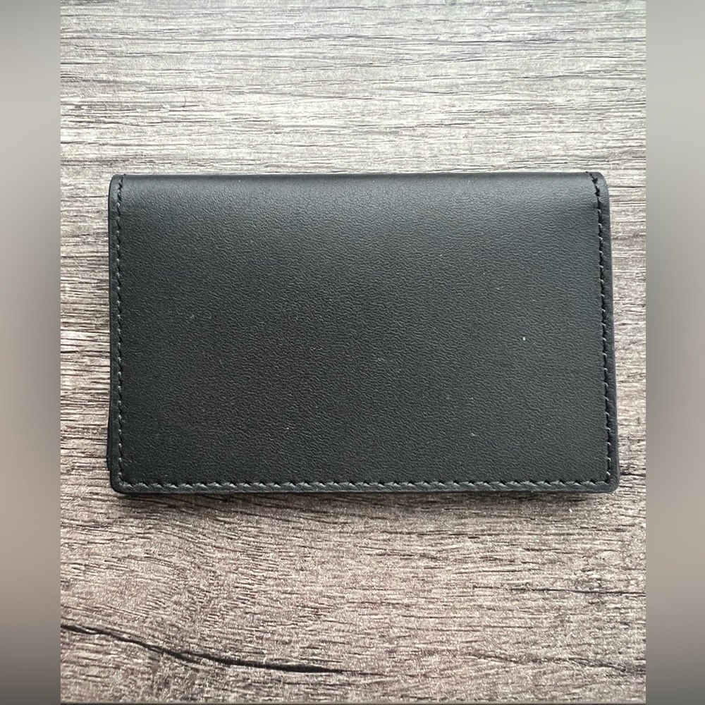 Grain Leather Card Holder / Wallet with Minimalist Design